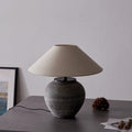Drum Ceramic Fabric Living Table Lamp