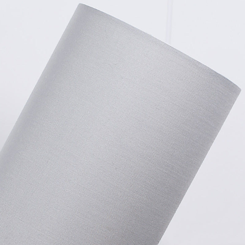 Cylinder Wood Fabric Living Table Lamp
