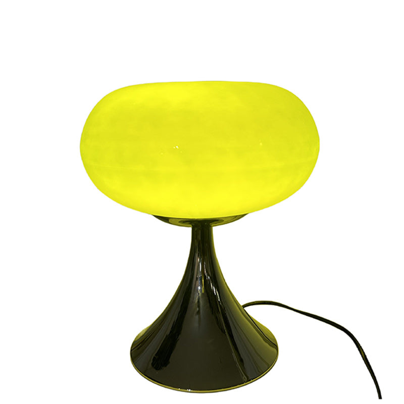 Round Steel Glass Living Table Lamp