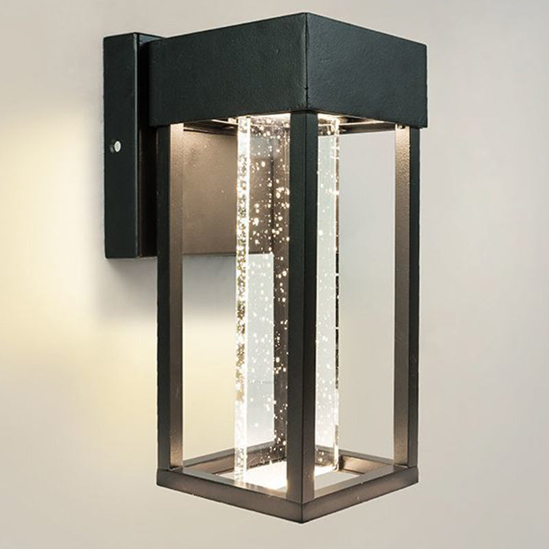 Rectangular Aluminum Glass Garden Outdoor Light