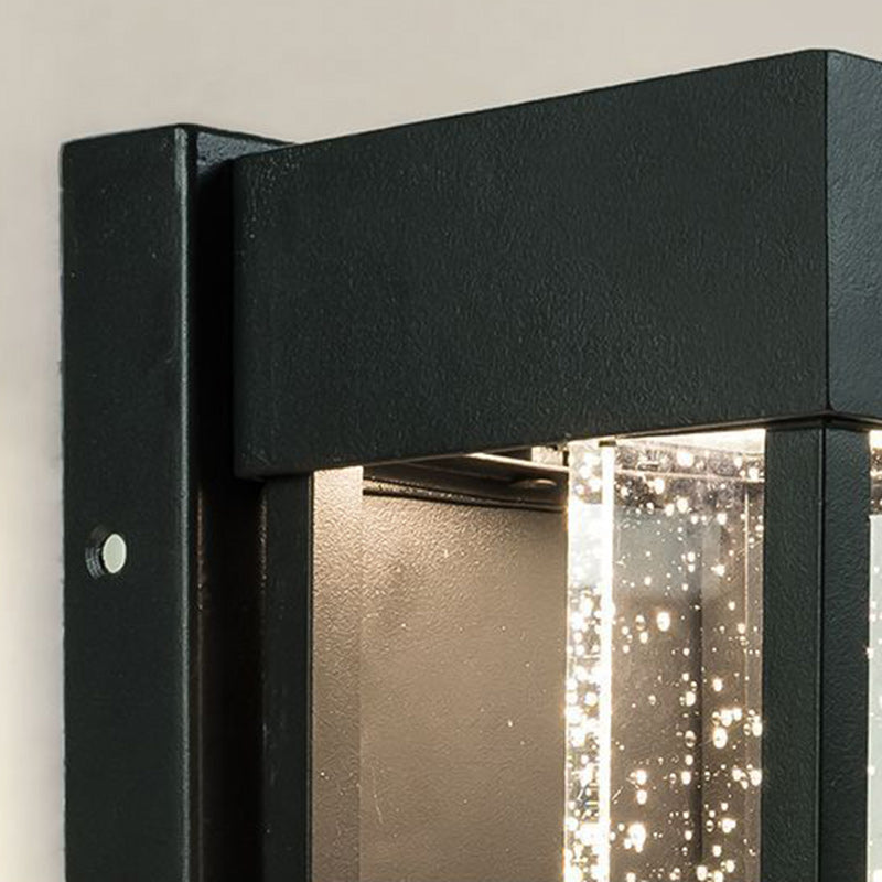 Rectangular Aluminum Glass Garden Outdoor Light