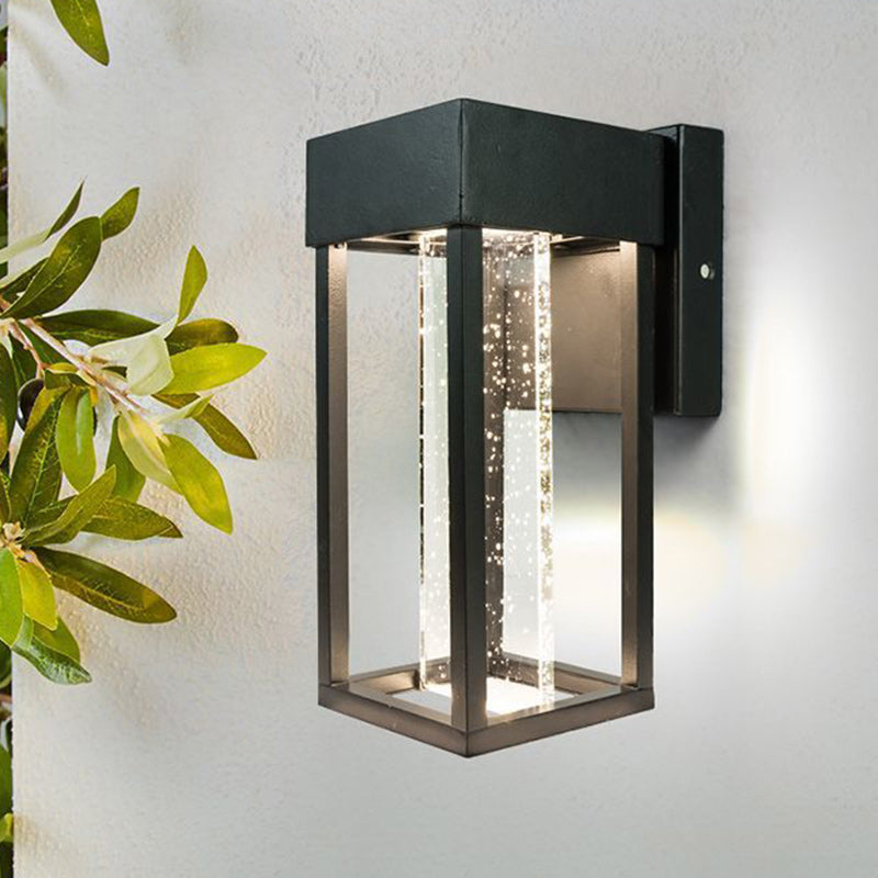 Rectangular Aluminum Glass Garden Outdoor Light