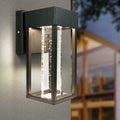 Rectangular Aluminum Glass Garden Outdoor Light