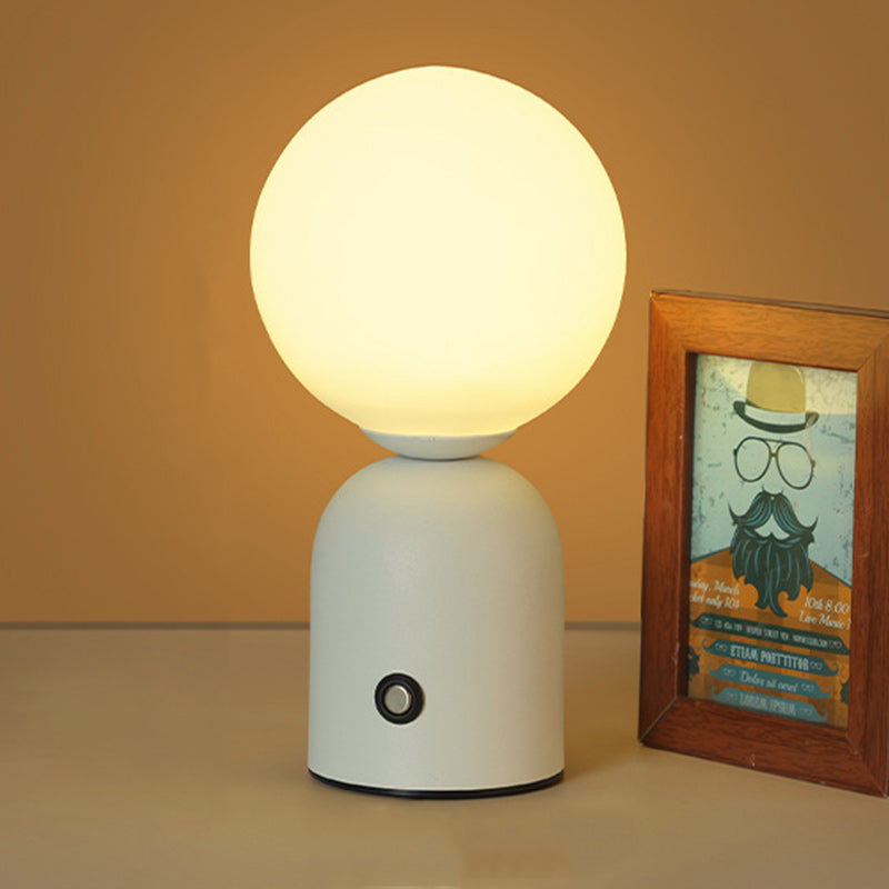Globe Iron Acrylic Living Table Lamp