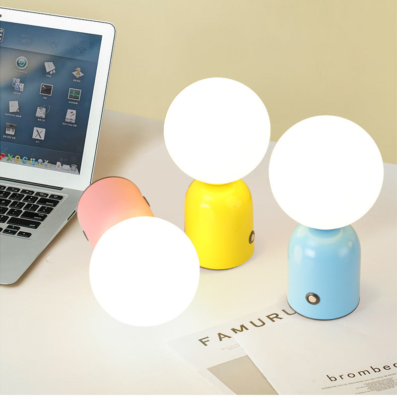 Globe Iron Acrylic Living Table Lamp