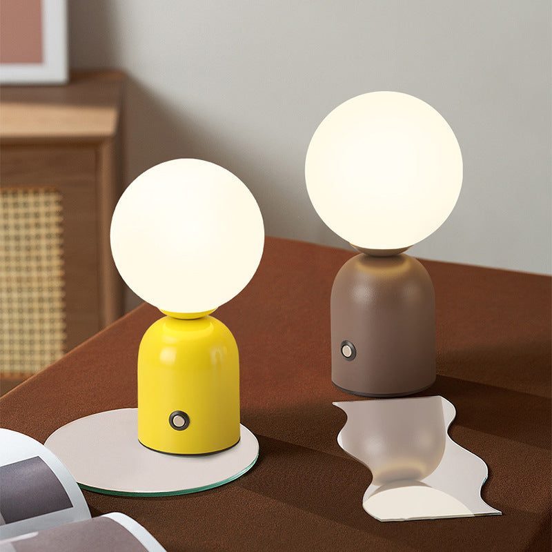 Globe Iron Acrylic Living Table Lamp