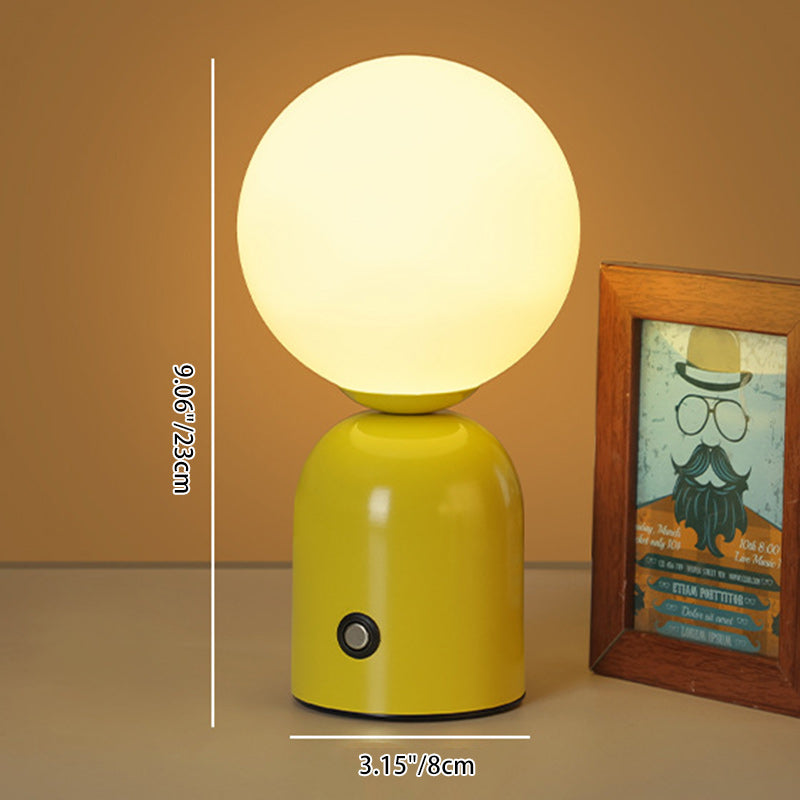 Globe Iron Acrylic Living Table Lamp