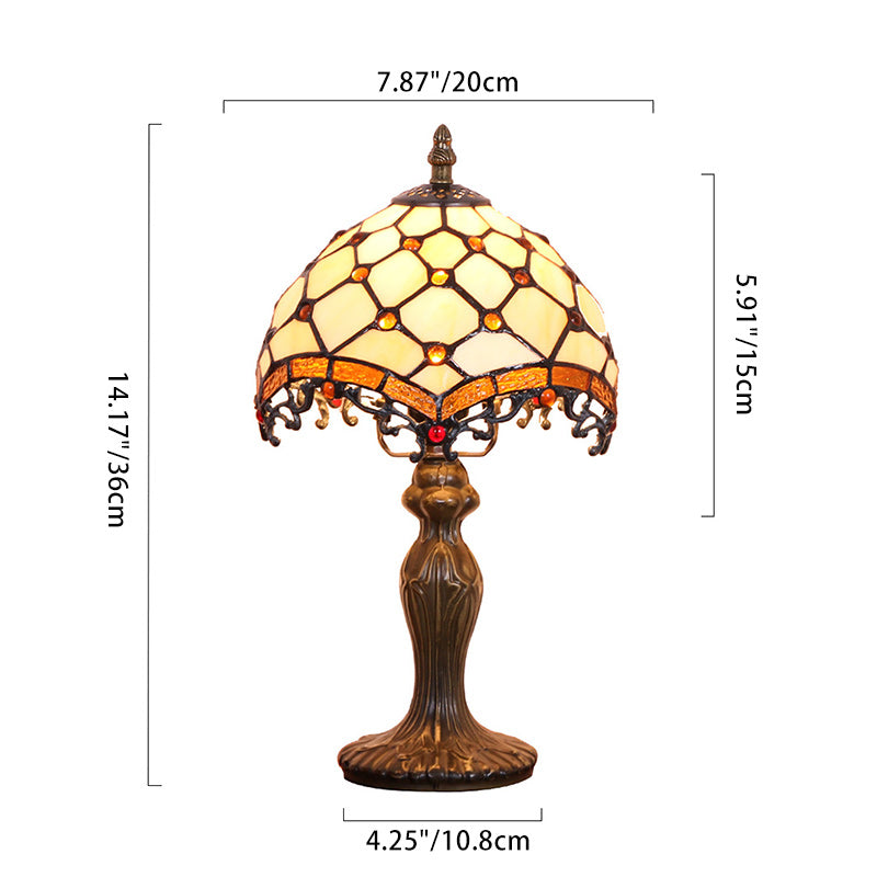 Dome Resin Glass Living Table Lamp