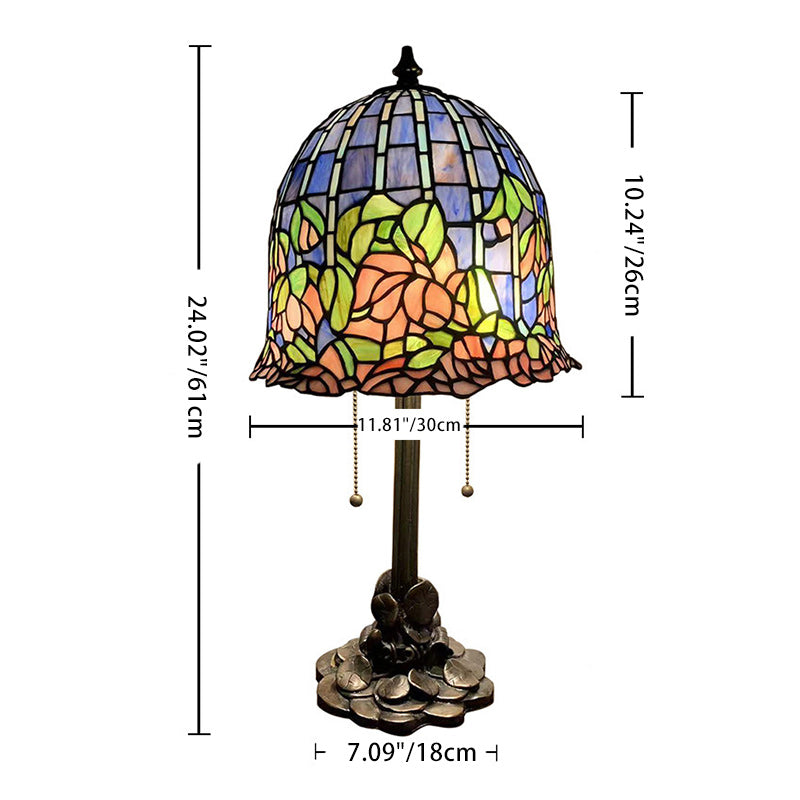 Dome Copper Glass Living Table Lamp