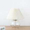 Dome Glass Fabric Living Table Lamp