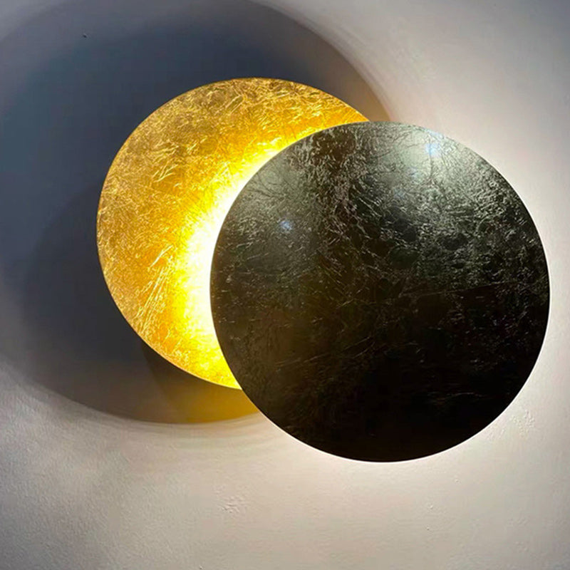 Round Iron Living Room Wall Lamp