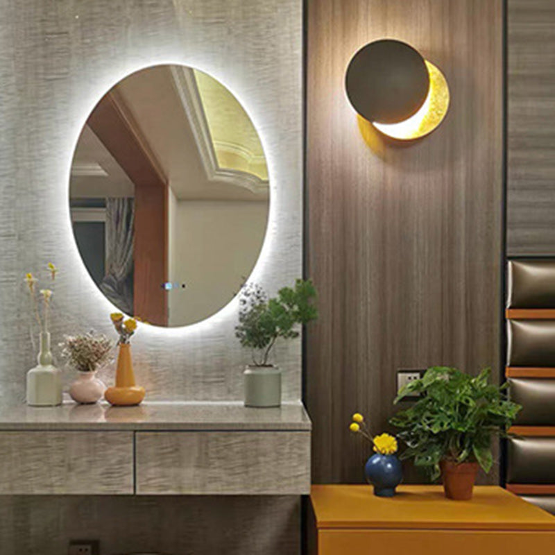Round Iron Living Room Wall Lamp