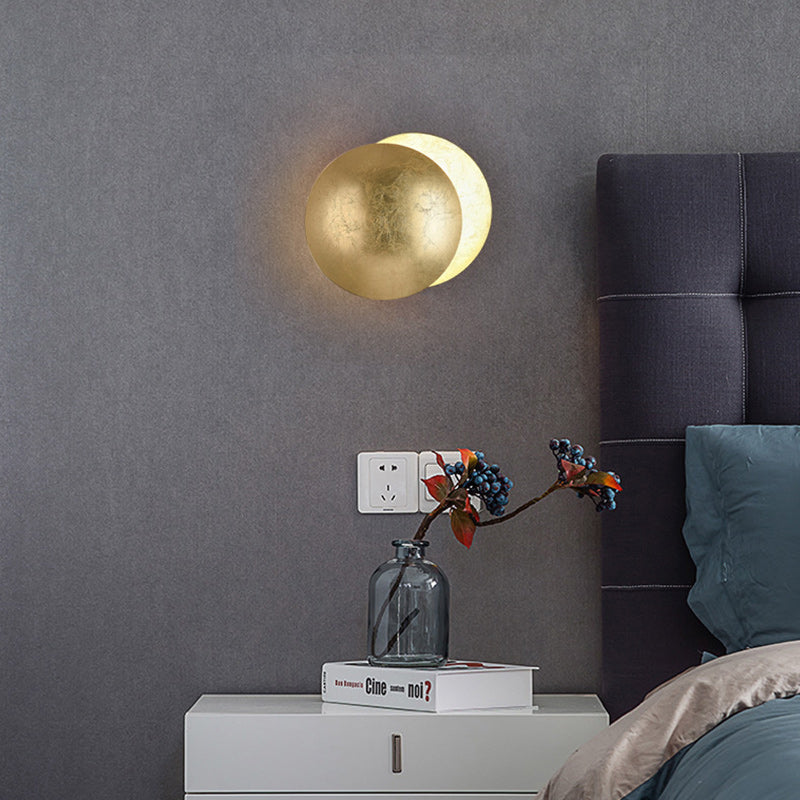 Round Iron Living Room Wall Lamp