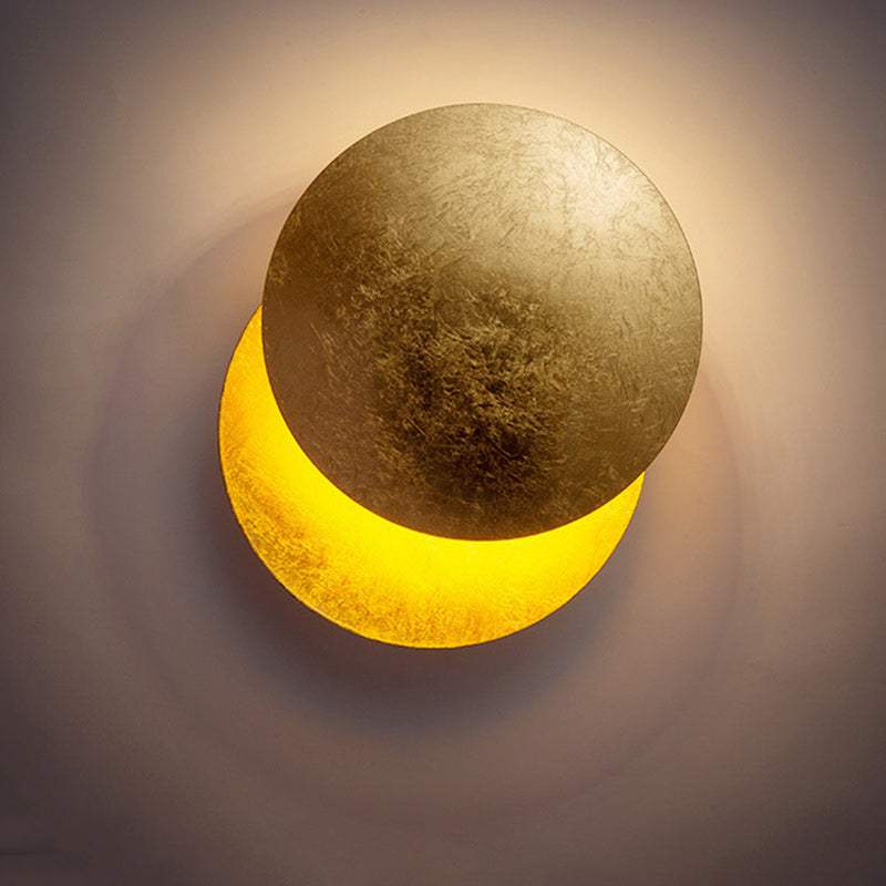 Round Iron Living Room Wall Lamp