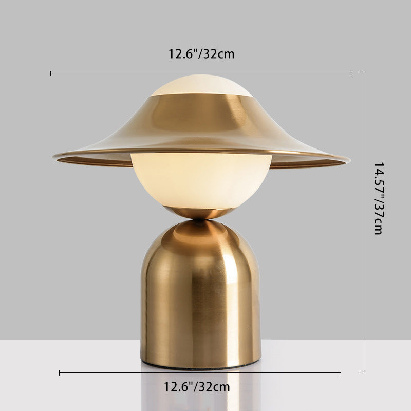 Dome Iron Glass Living Table Lamp