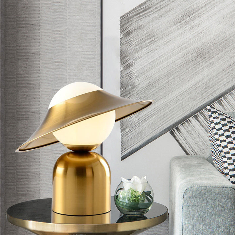 Dome Iron Glass Living Table Lamp