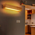 Rectangular Wood Acrylic Living Wall Lamp