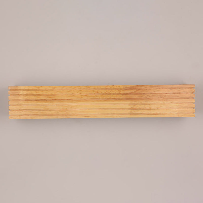 Rectangular Wood Acrylic Living Wall Lamp