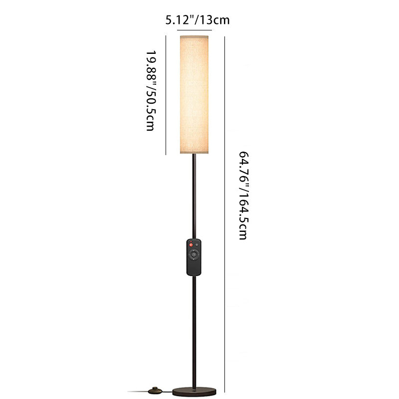 Contemporary Nordic Column Iron Floor Lamp