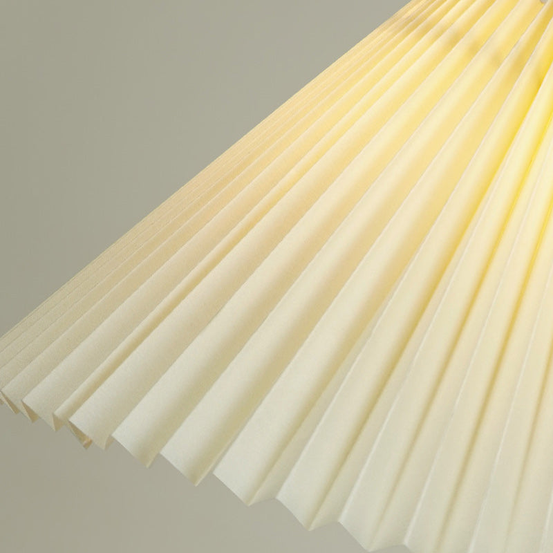 Dome Iron Wood Fabric Table Lamp