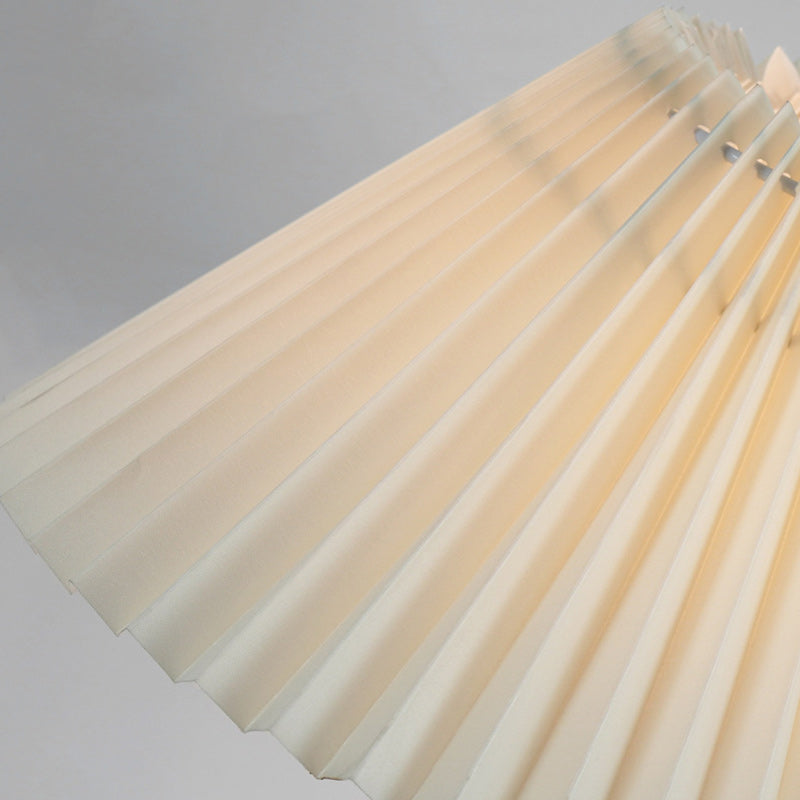 Dome Iron Wood Fabric Table Lamp