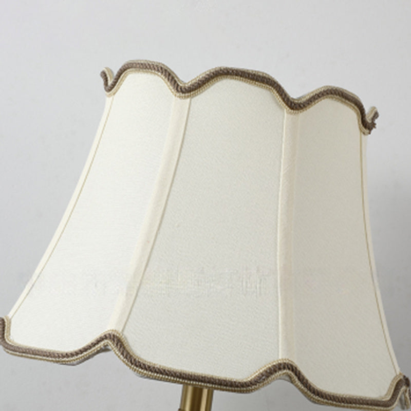 Drum Copper Ceramic Fabric Table Lamp
