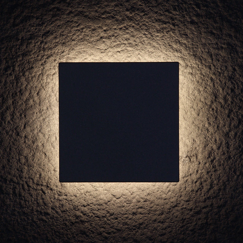 Square Aluminum Living Room Wall Lamp