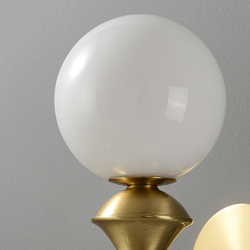 Globe Copper Glass Living Wall Lamp