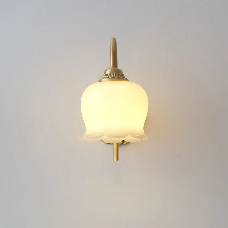 Oval Copper Resin Living Wall Lamp