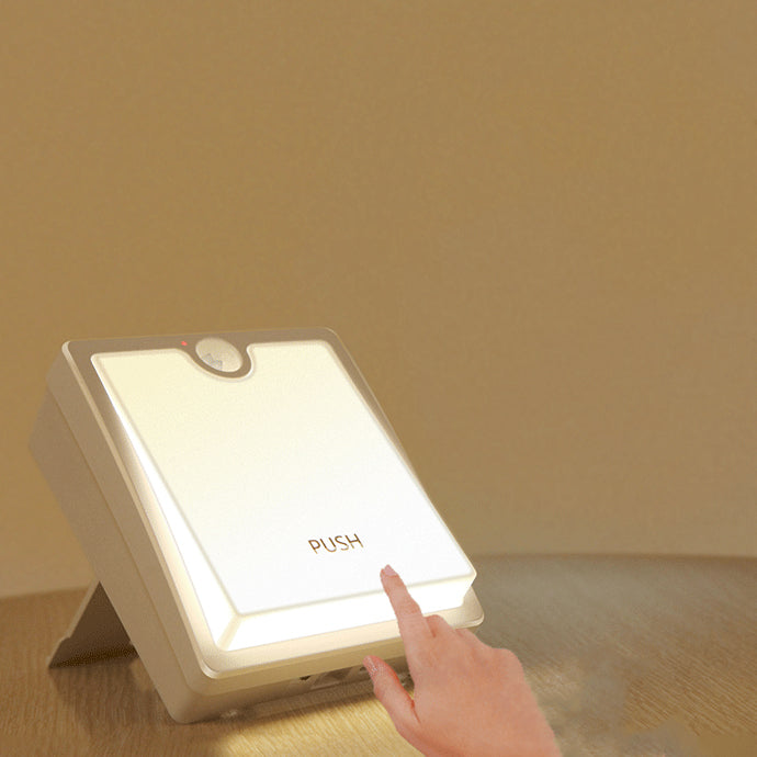 Square Plastic Living Room Table Lamp