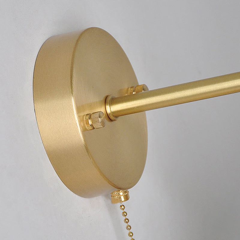 Round Copper Ceramic Living Wall Lamp