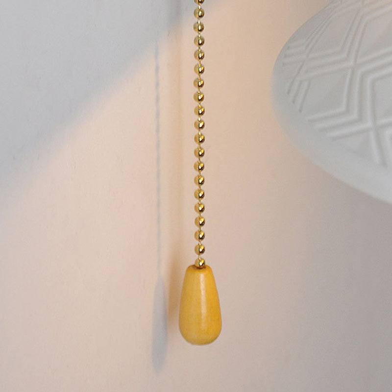 Round Copper Ceramic Living Wall Lamp