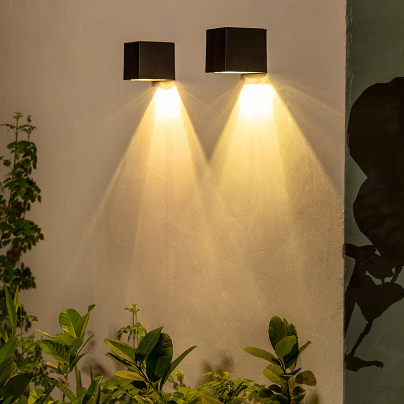 Cube Plastic Garden Outdoor Light