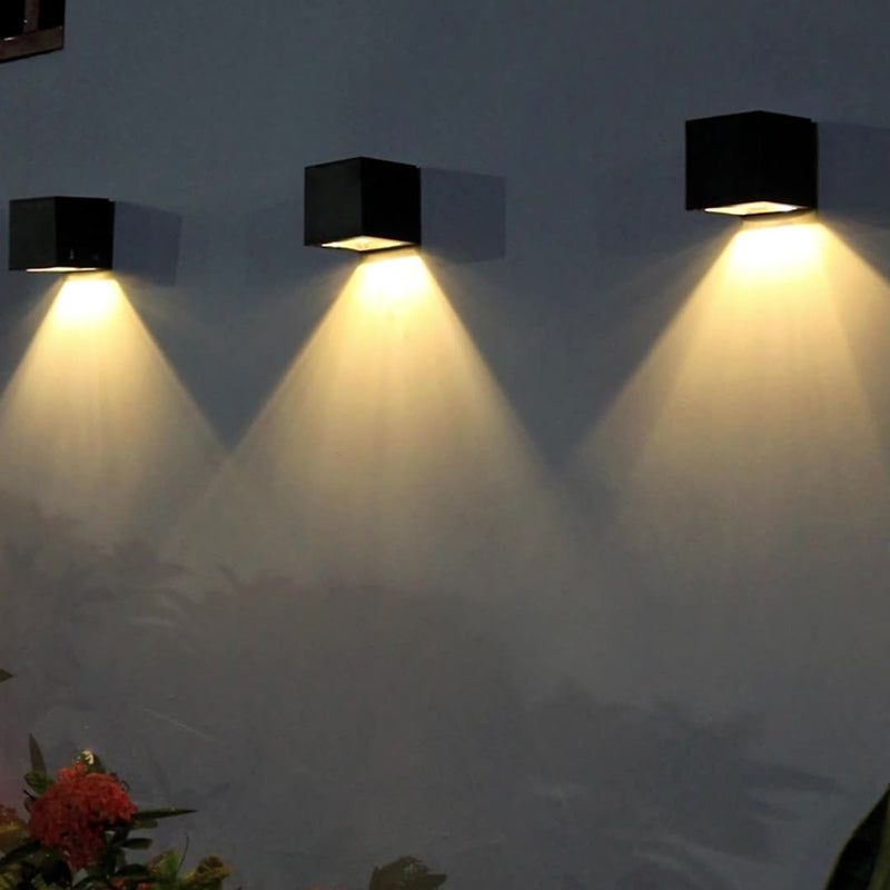 Cube Plastic Garden Outdoor Light