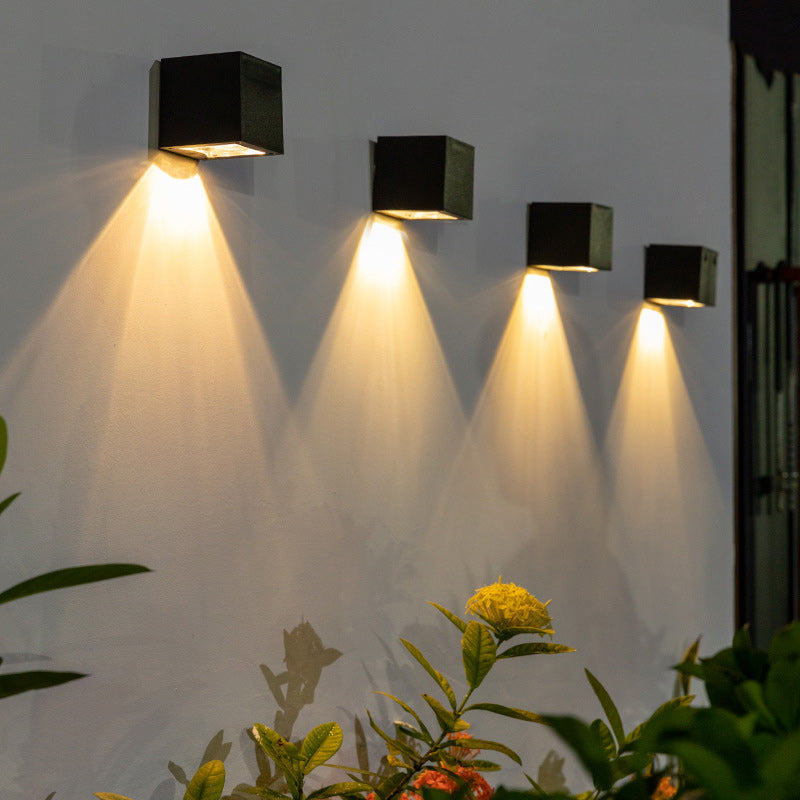 Cube Plastic Garden Outdoor Light