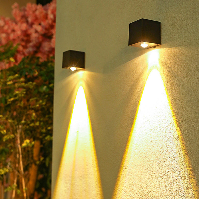 Cube Plastic Garden Outdoor Light
