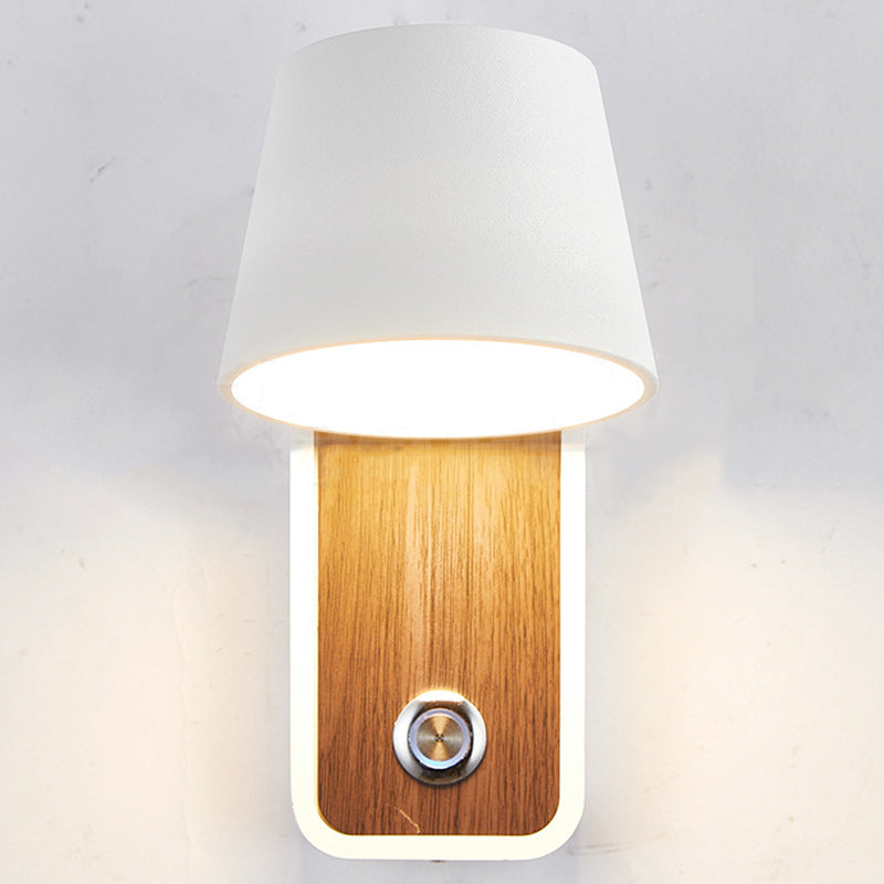Drum Aluminum Living Room Wall Lamp