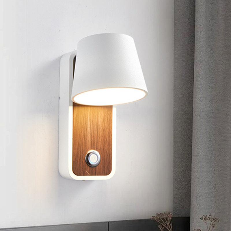 Drum Aluminum Living Room Wall Lamp