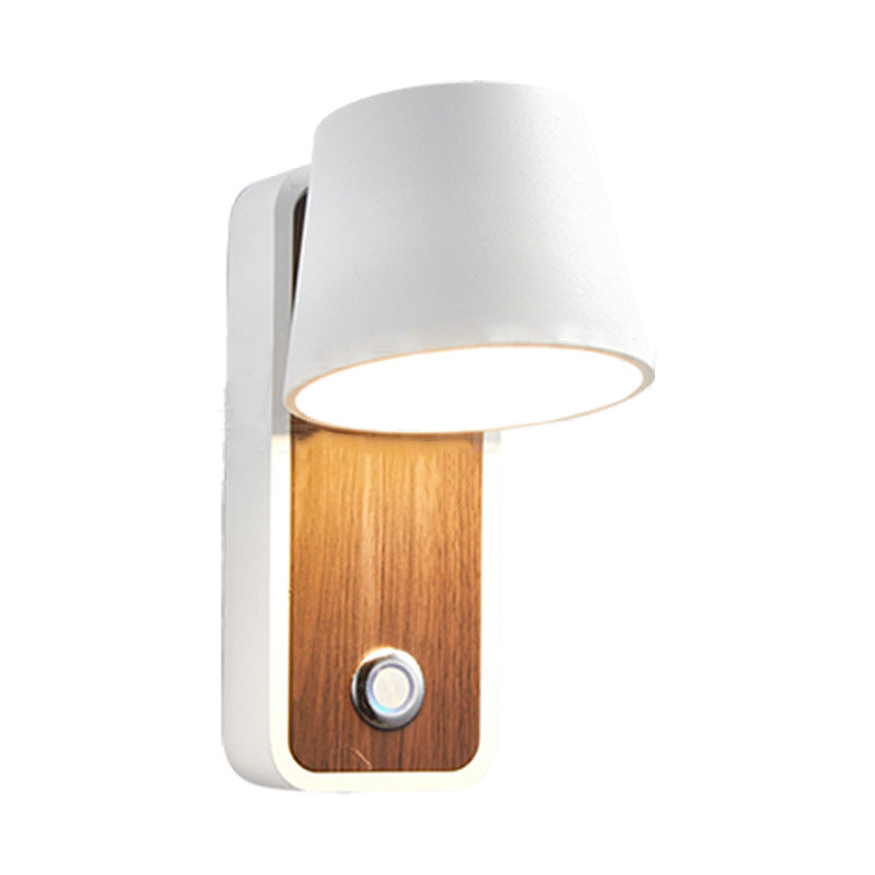 Drum Aluminum Living Room Wall Lamp