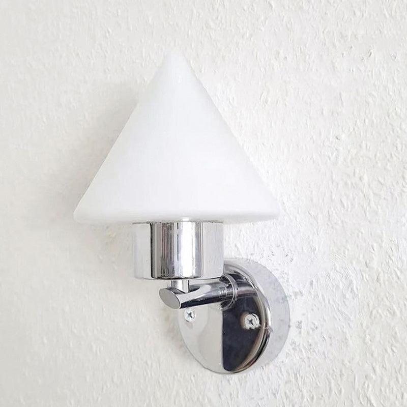 Cone Steel Glass Living Wall Lamp