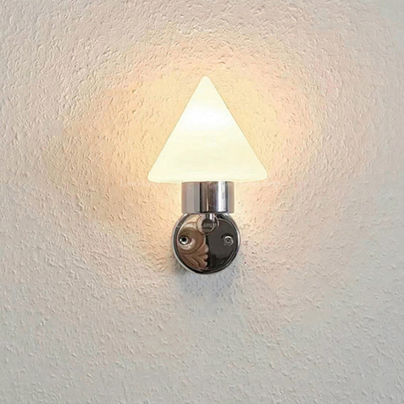 Cone Steel Glass Living Wall Lamp