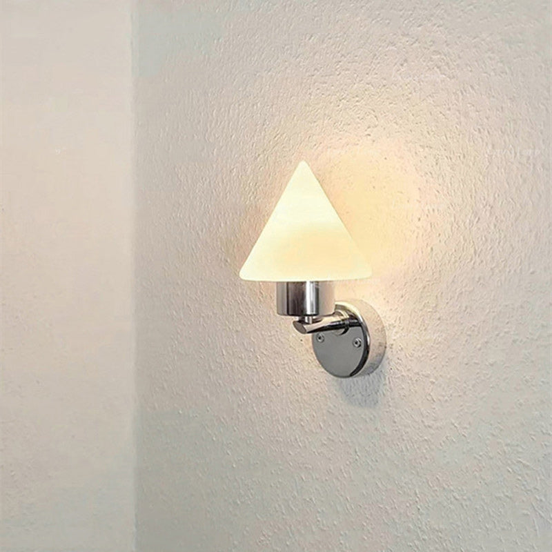 Cone Steel Glass Living Wall Lamp