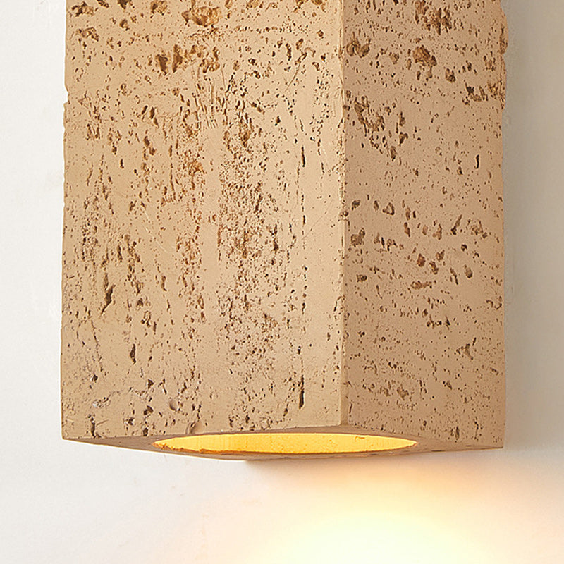 Rectangular Resin Living Room 2-Light Wall Lamp