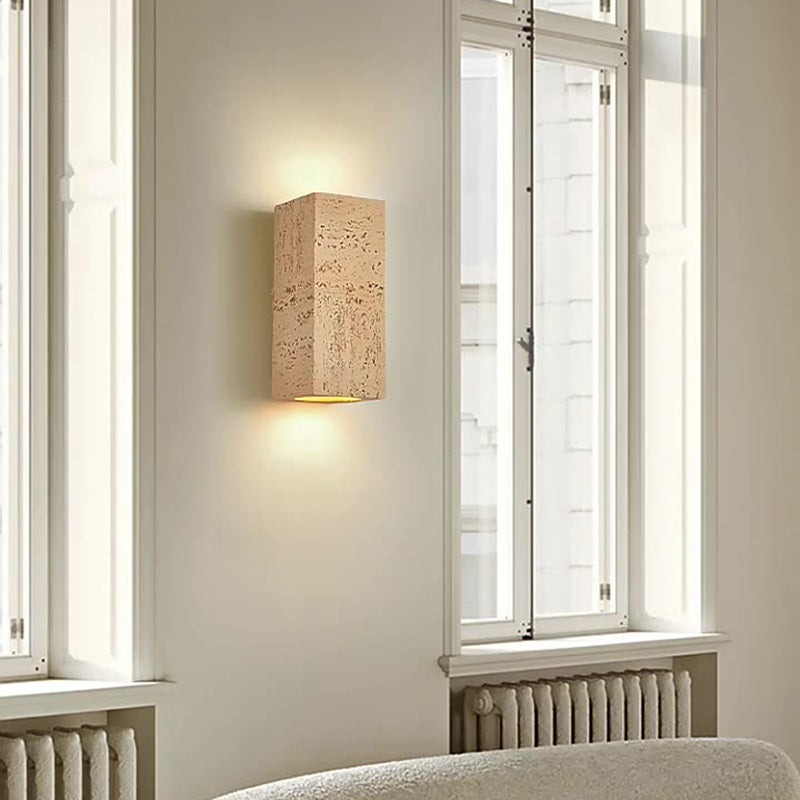 Rectangular Resin Living Room 2-Light Wall Lamp