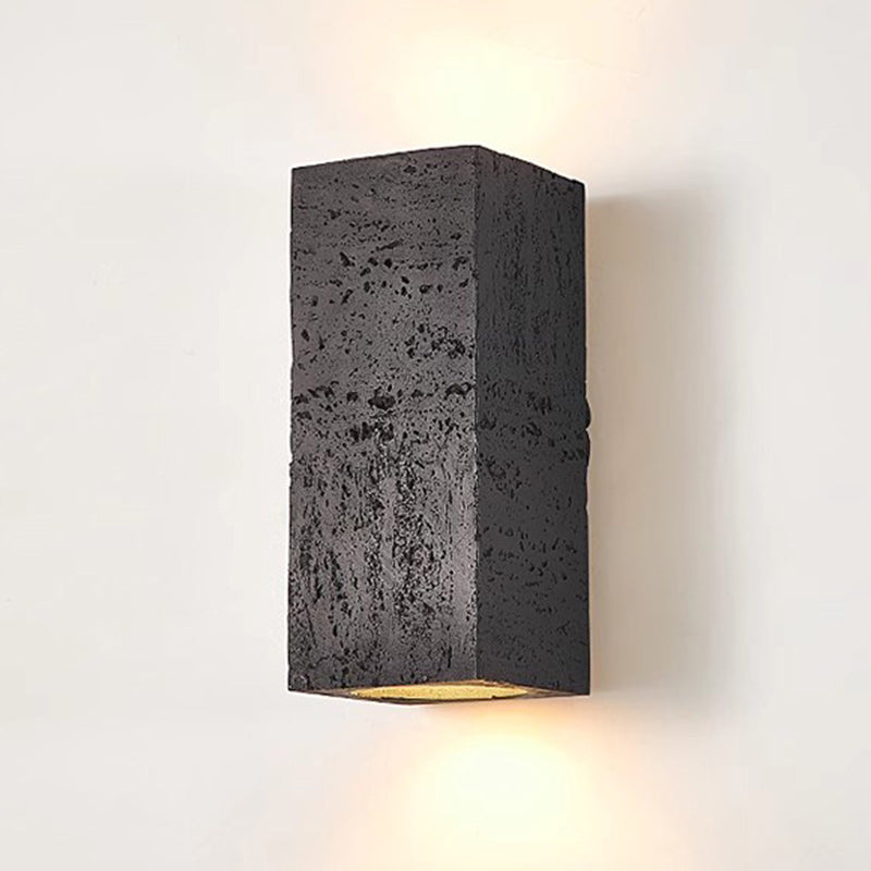 Rectangular Resin Living Room 2-Light Wall Lamp