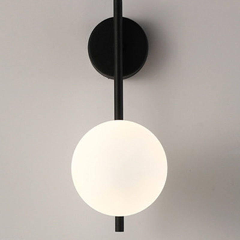 Globe Iron Glass Living Wall Lamp