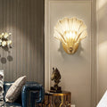 Shell Copper Glass Living Wall Lamp