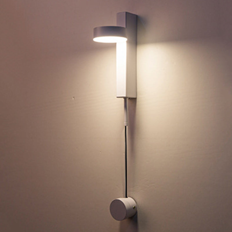 Column Iron Acrylic Living Wall Lamp