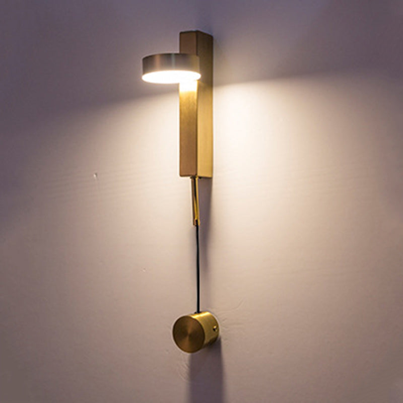 Column Iron Acrylic Living Wall Lamp