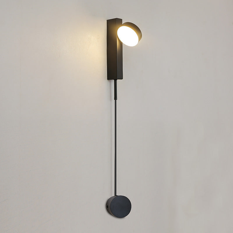 Column Iron Acrylic Living Wall Lamp
